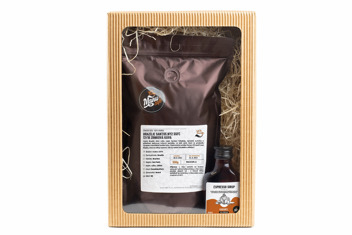 Dárkové balení Brazílie Santos NY2- 100% Arabica