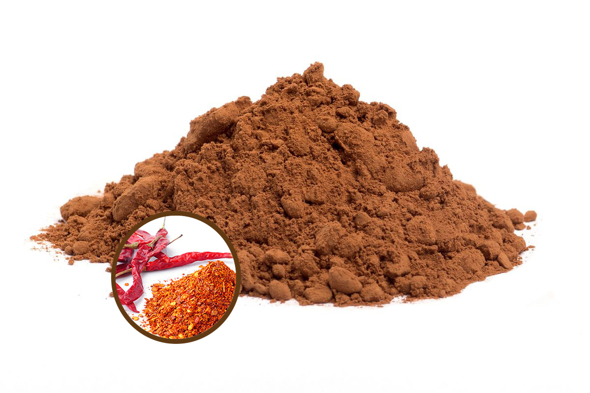 HORKÁ ČOKOLÁDA V PRÁŠKU 42% BIO - CHILI