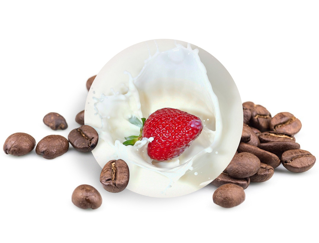 JAHODY VE SMETANĚ zrnková káva