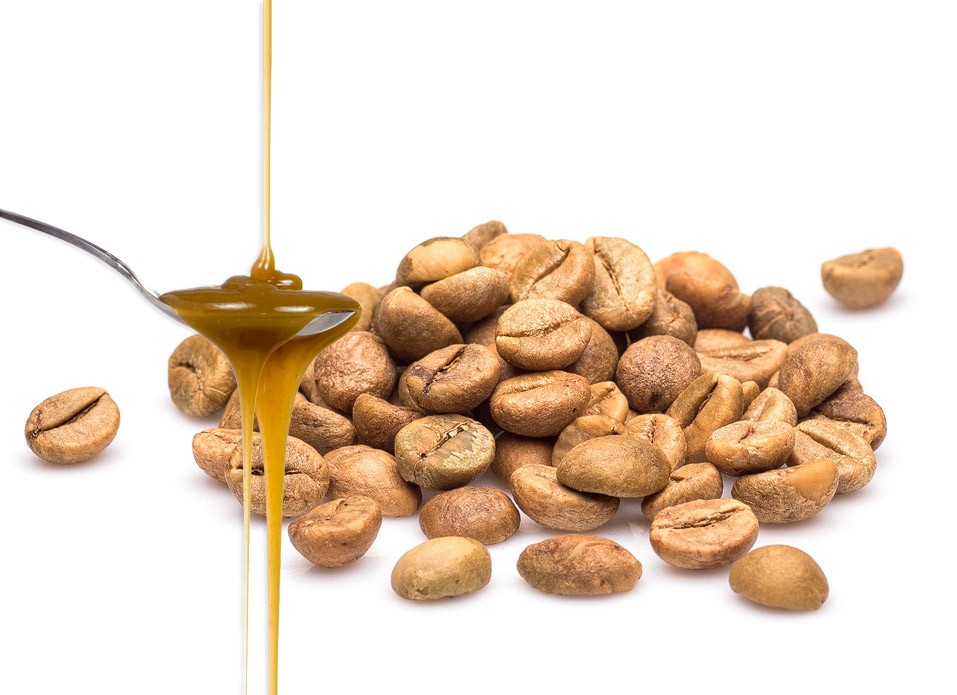 Zelená káva SUPER ŠTÍHLÁ LINIE KARAMEL - pouze mletá